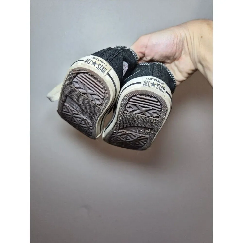 Converse Kids Black and White High-Top Sneakers 7